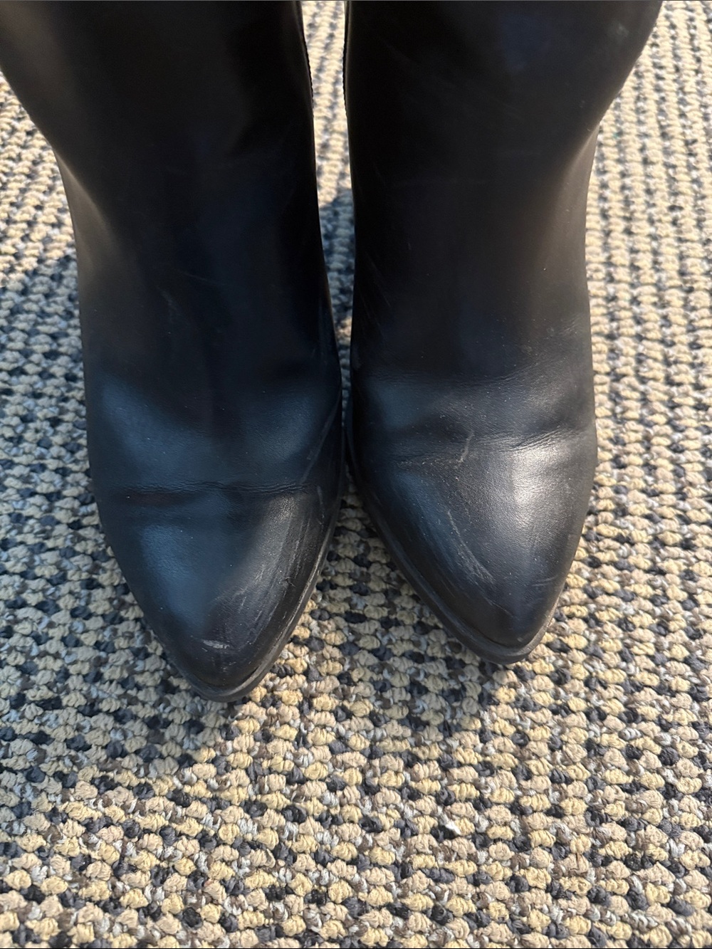 Dolce Vita Black Knee-High Leather Boots - Picture 3 of 5